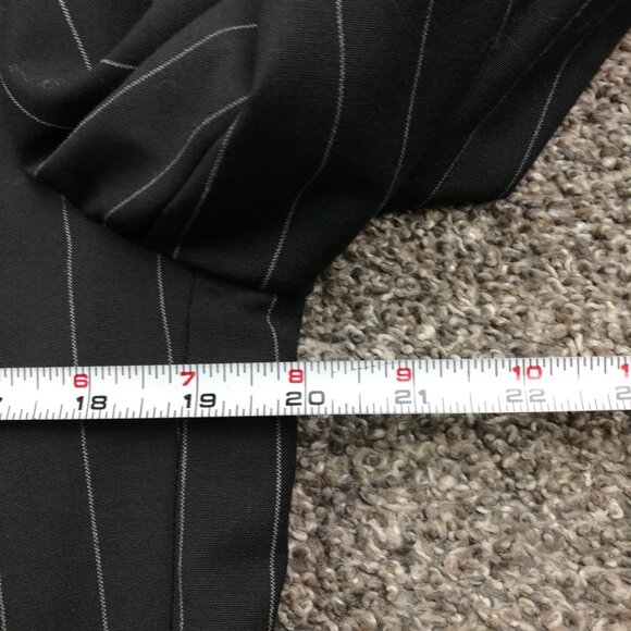 Vintage Polo Ralph Lauren Suit 38R Flannel Wool Chalk Striped 33x29 USA Made - Picture 11 of 16